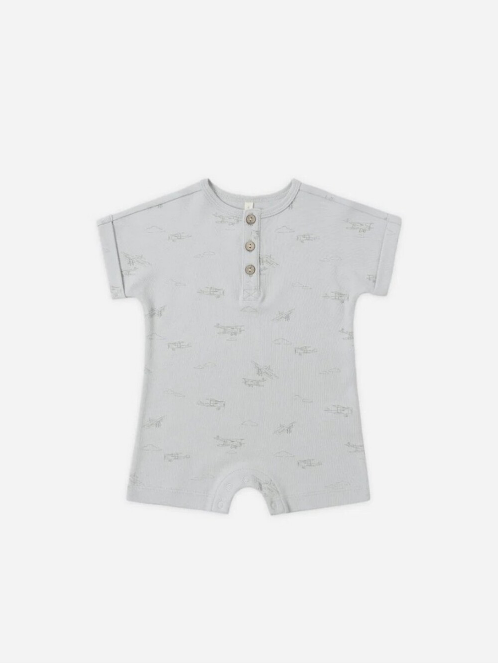 Quincy Mae Short Sleeve One-Piece Airplanes